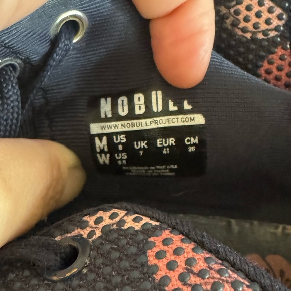 Women’s NOBULL project navy blue cherry blossom trainer sneakers Size 9.5 - Picture 7 of 7